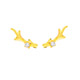 小鹿黃金耳環-小鹿菲菲-貼耳耳環